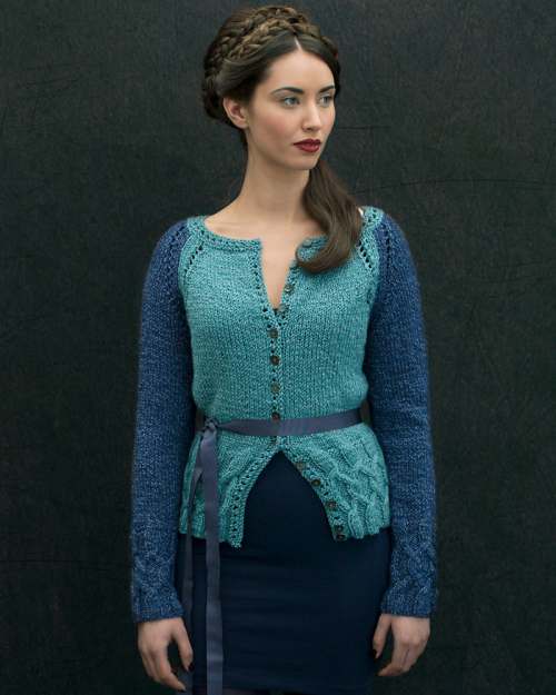 image preview of design ''Fayet' Cable Edge Cardigan'