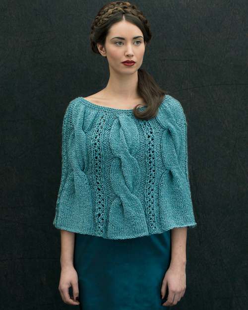 image preview of design ''Merle' Oversized Cable Cape'