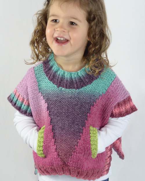 image preview of design 'Girls Poncho'