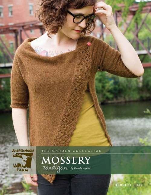 Model photograph of "'Mossery' Cardigan"