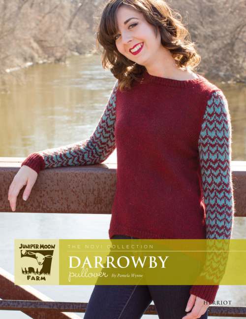 Model photograph of "'Darrowby' Pullover"