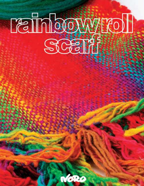 Model photograph of "Rainbow Roll - Scarf"