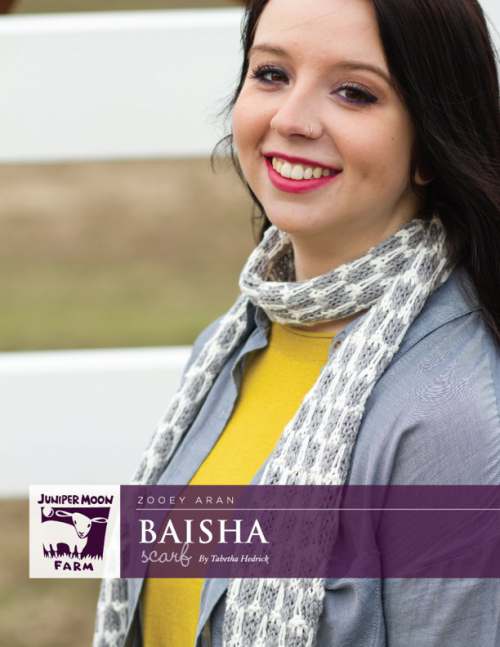 Model photograph of "'Baisha' Scarf"