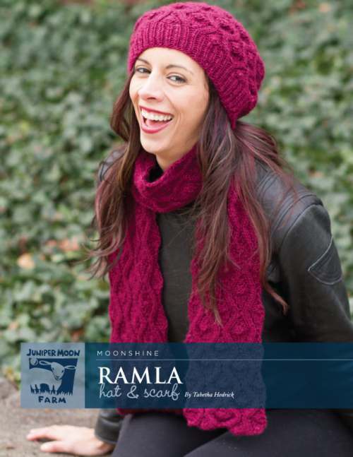 Model photograph of "'Ramla' Hat & Scarf"