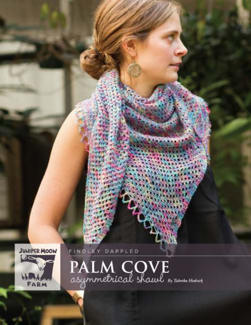 image preview of design 'Palm Cove Asymmetrical Shawl'