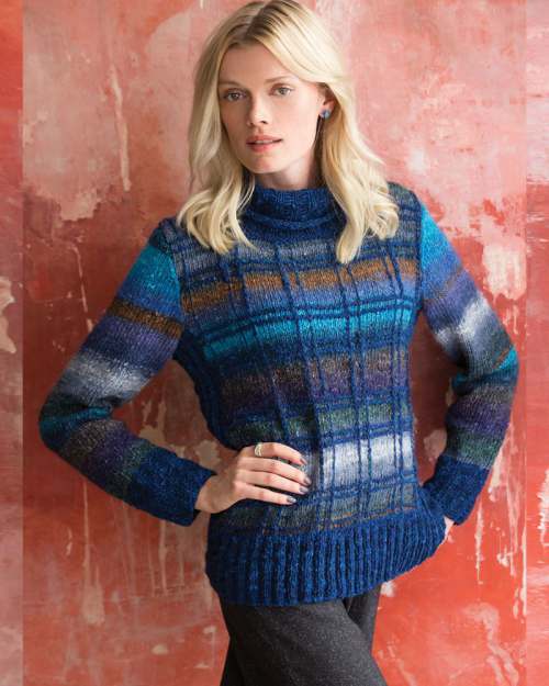 Model photograph of "13 - Plaid Pullover"