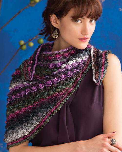 image preview of design 'Hyacinth Stitch Shawl'