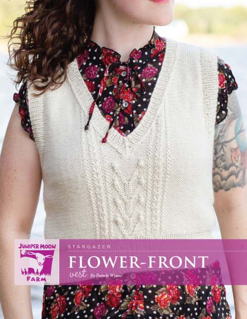 Model photograph of "Flower-Front Vest"