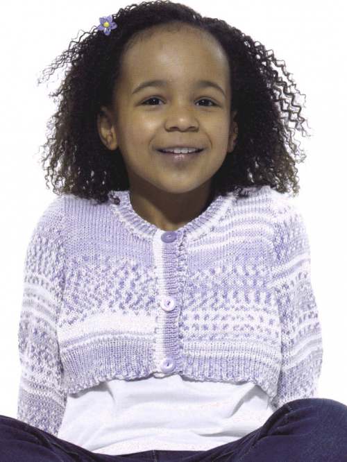 Model photograph of "Design 18 - Cropped Cardigan"