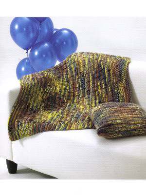 Model photograph of "Design 13 - Blanket & Cushion"