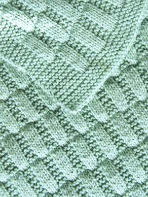 image preview of design 'Stocking & Garter Stitch Rectangles blanket'