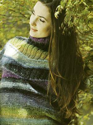 Model photograph of "Y-865 Ladies Sweater"
