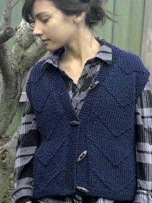 Model photograph of "Textured Vest"