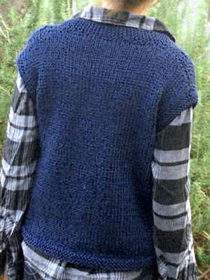 Model photograph of "Textured Vest"