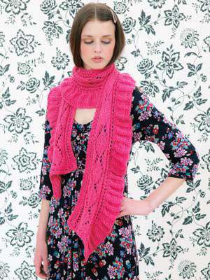 image preview of design 'Paprika Ruffle Edge scarf'