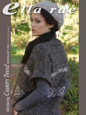 Model photograph of "Country Tweed Beret"