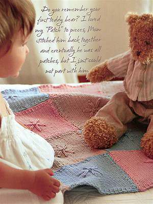 Model photograph of "Tweed Stitch Blanket"