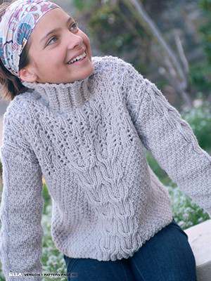 Model photograph of "Classic 'Ella' Turtleneck Sweater"