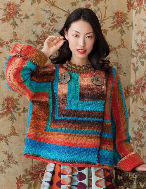 Model photograph of "27 - Patchwork Jacket"
