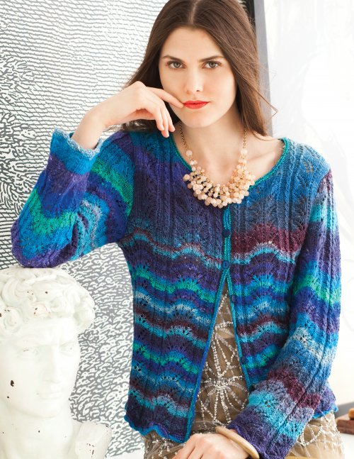 Model photograph of "09 - Lace Cardigan"