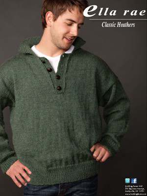 Model photograph of "Classic Heathers Sweater"
