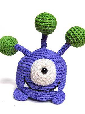 Model photograph of "Classic Wool - Zoink Monster"