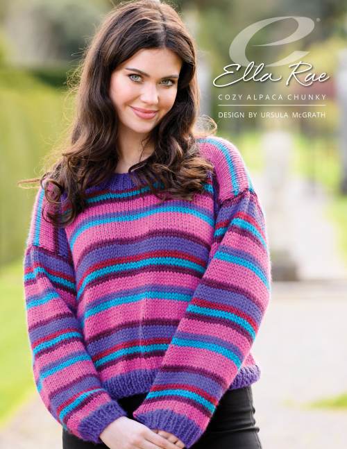 Jody Long Leah Sweater Knitting Pattern Leaflet