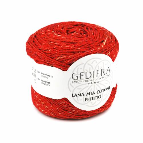 600g 12 KNL lana Cotton merino Gedifra Schachenmayr Baby naturaleza coral tomate 
