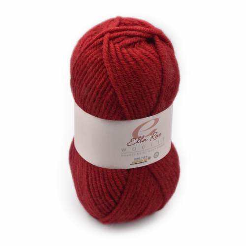 Red - Baby llama/Merino wool - Aran - 100 gr./178 yd.
